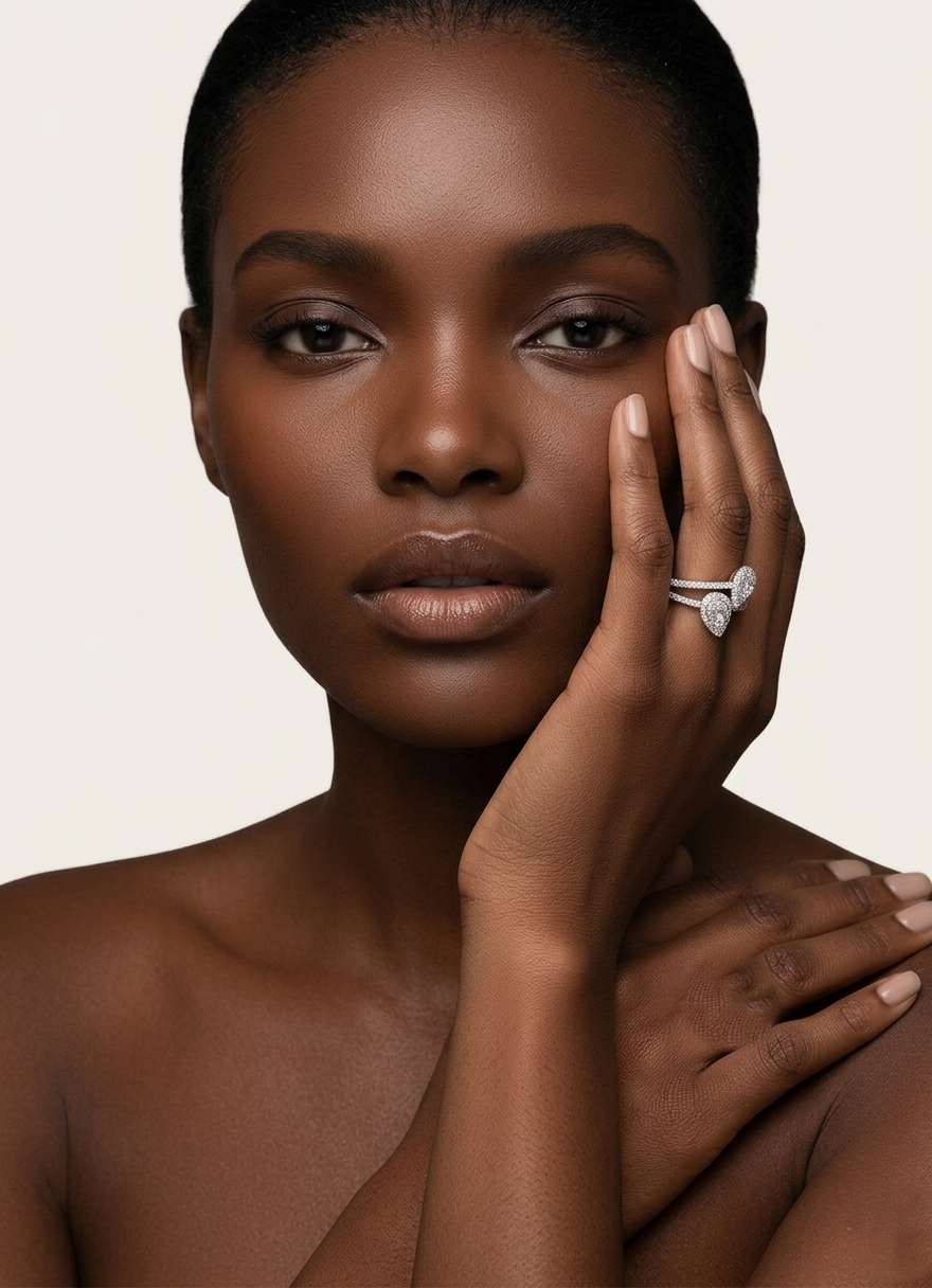 The Pear-Cut Toi et Moi Ring