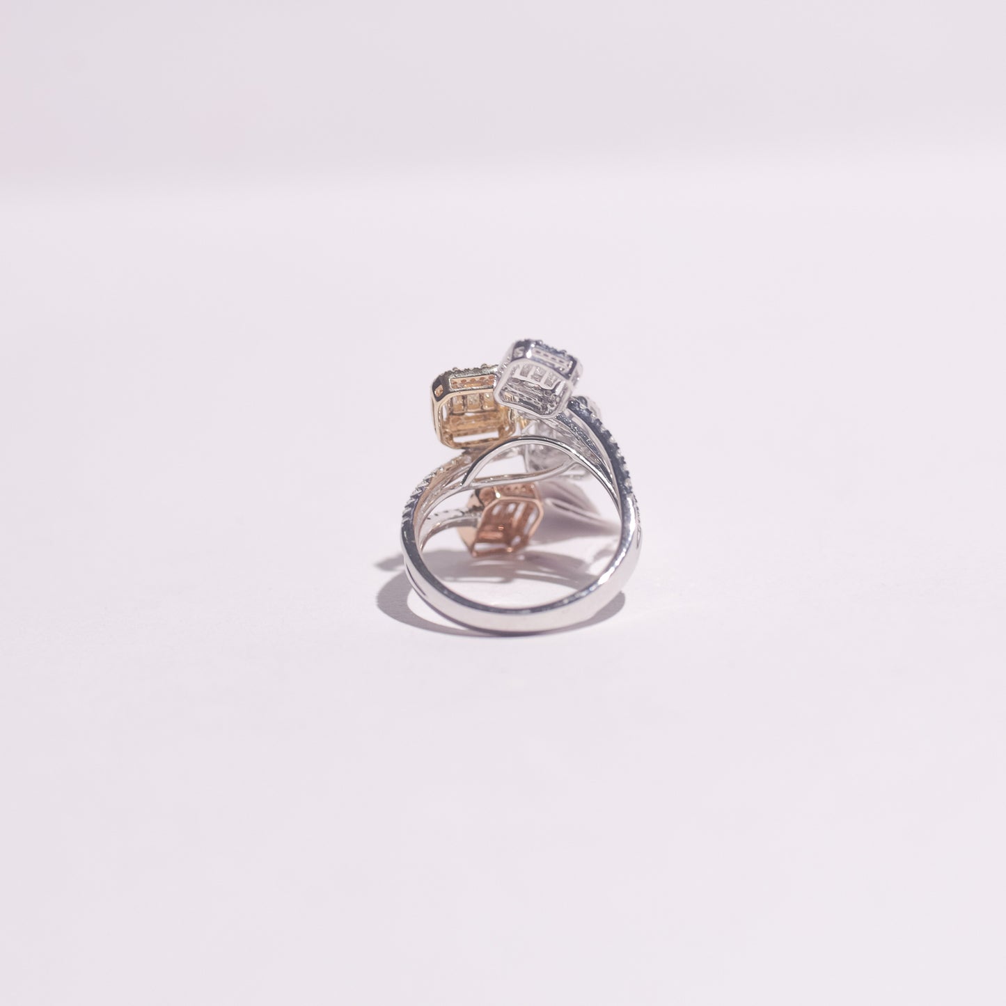 Carissa Three Toned Diamond Ring