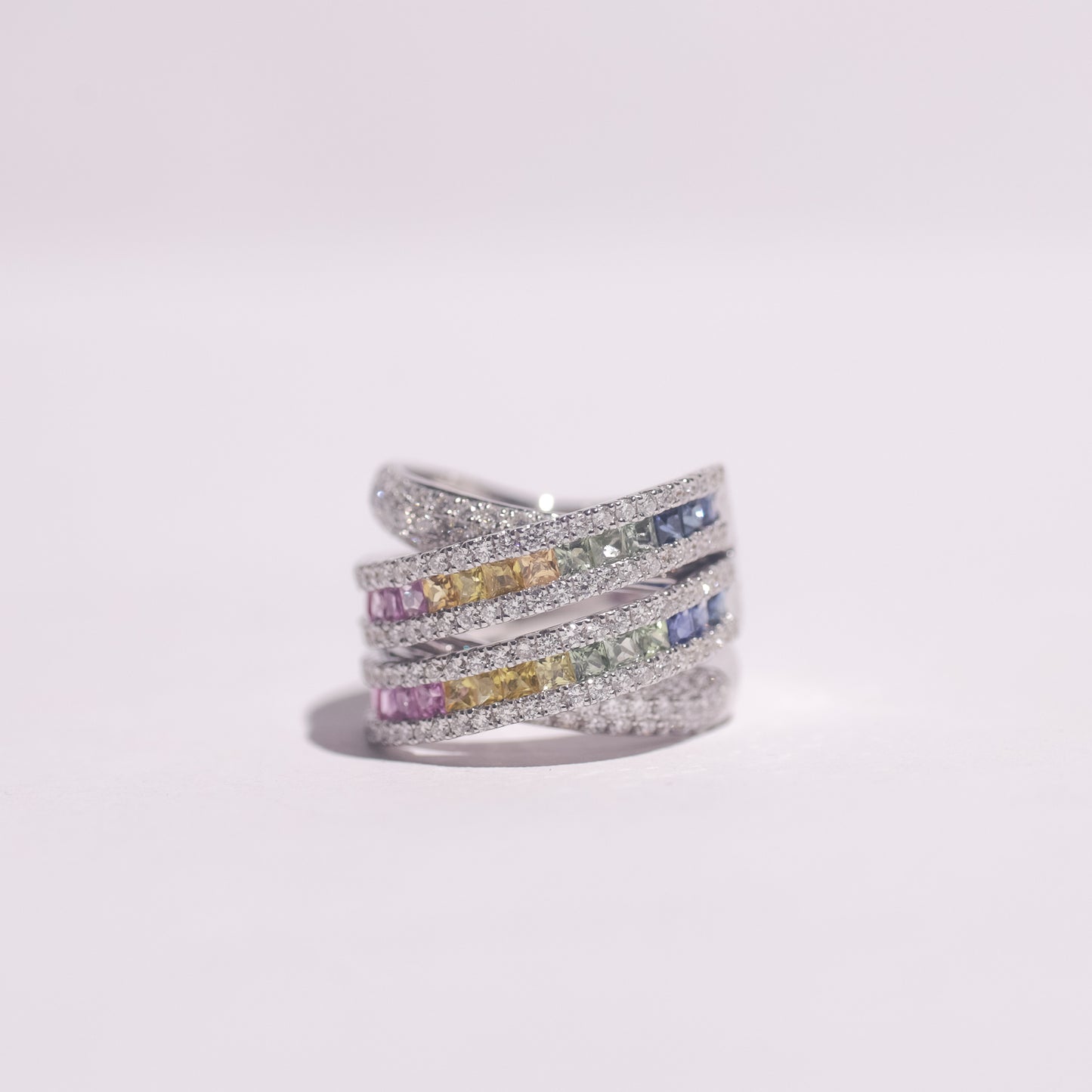 Shawna Rainbow Diamond Ring