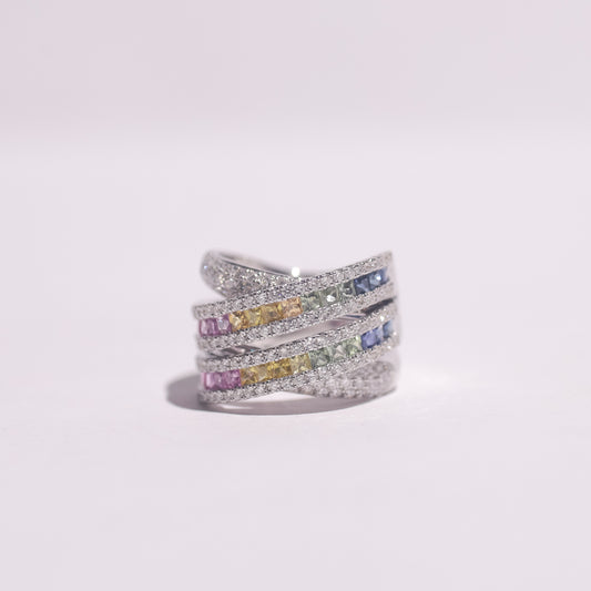 Shawna Rainbow Diamond Ring