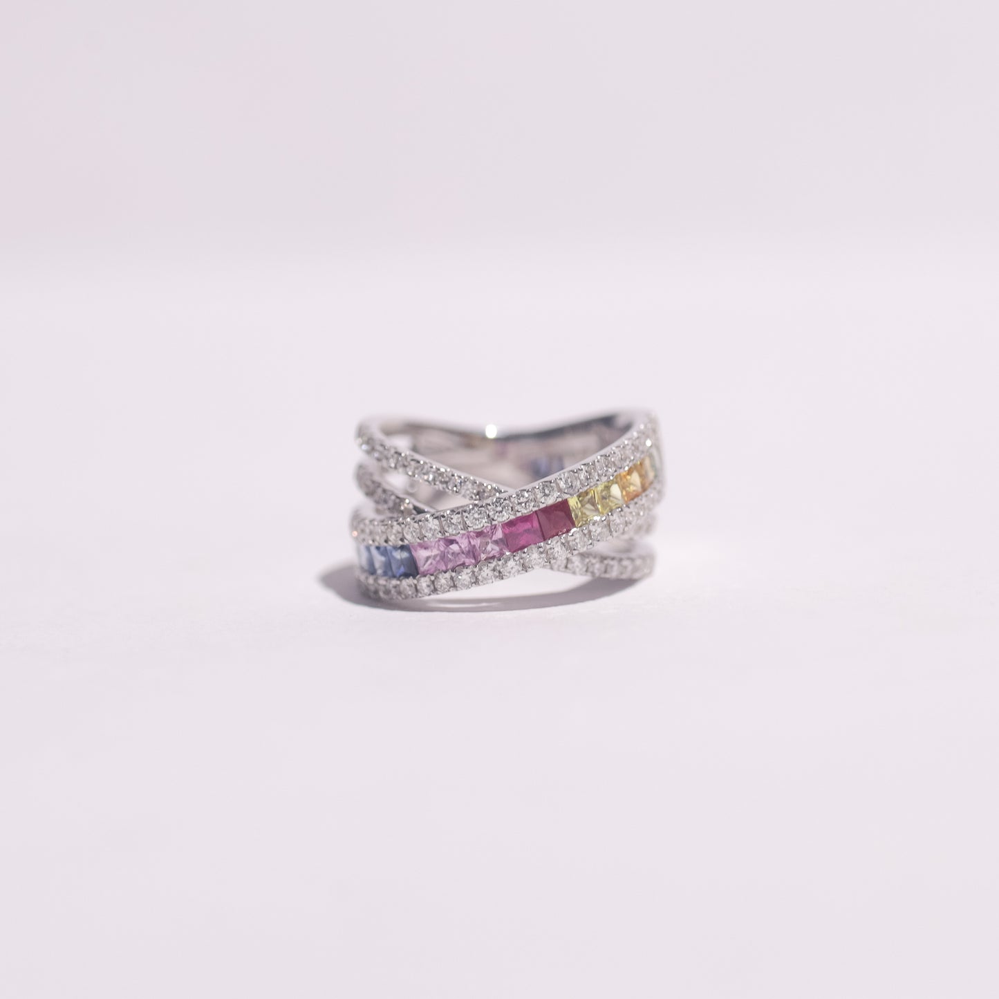 Wanda Rainbow Diamond Ring