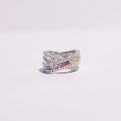 Wanda Rainbow Diamond Ring