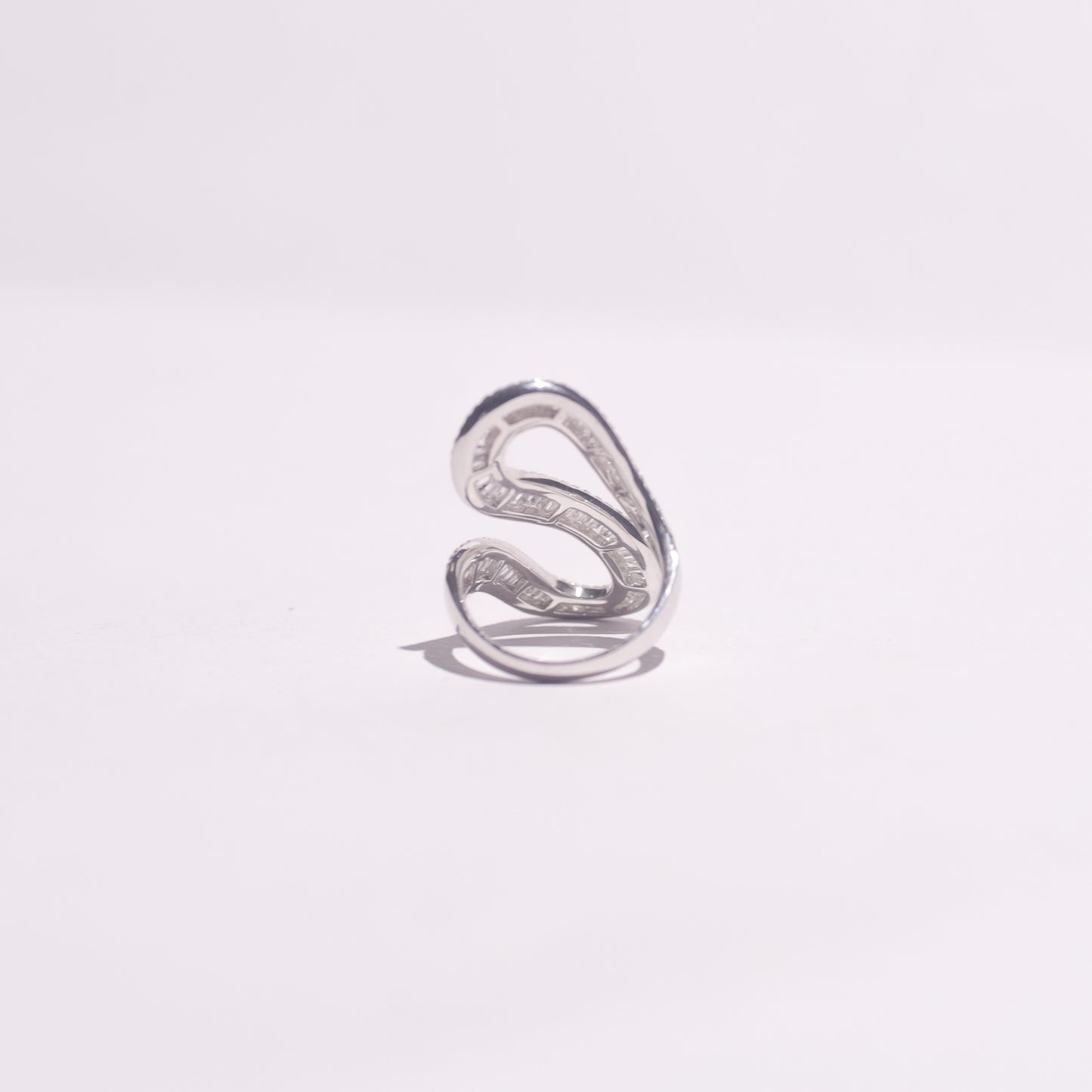 Vee Spiral Diamond Ring