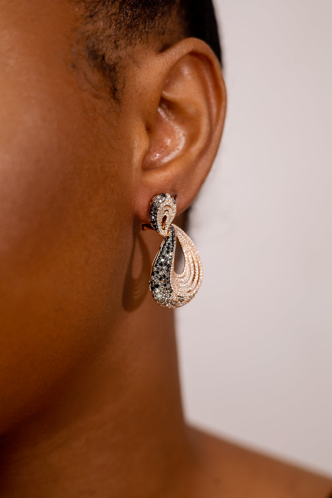 Viola Diamond Drop Earring