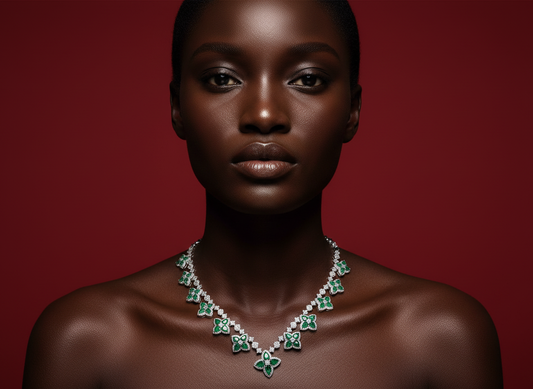 Le Collier Trèfle d'Émeraude