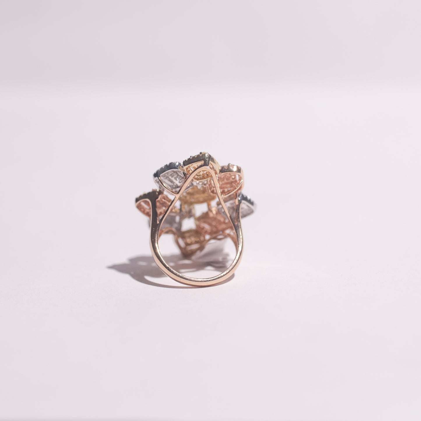 Gigi Three Toned Diamond Ring