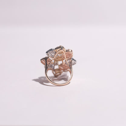 Gigi Three Toned Diamond Ring