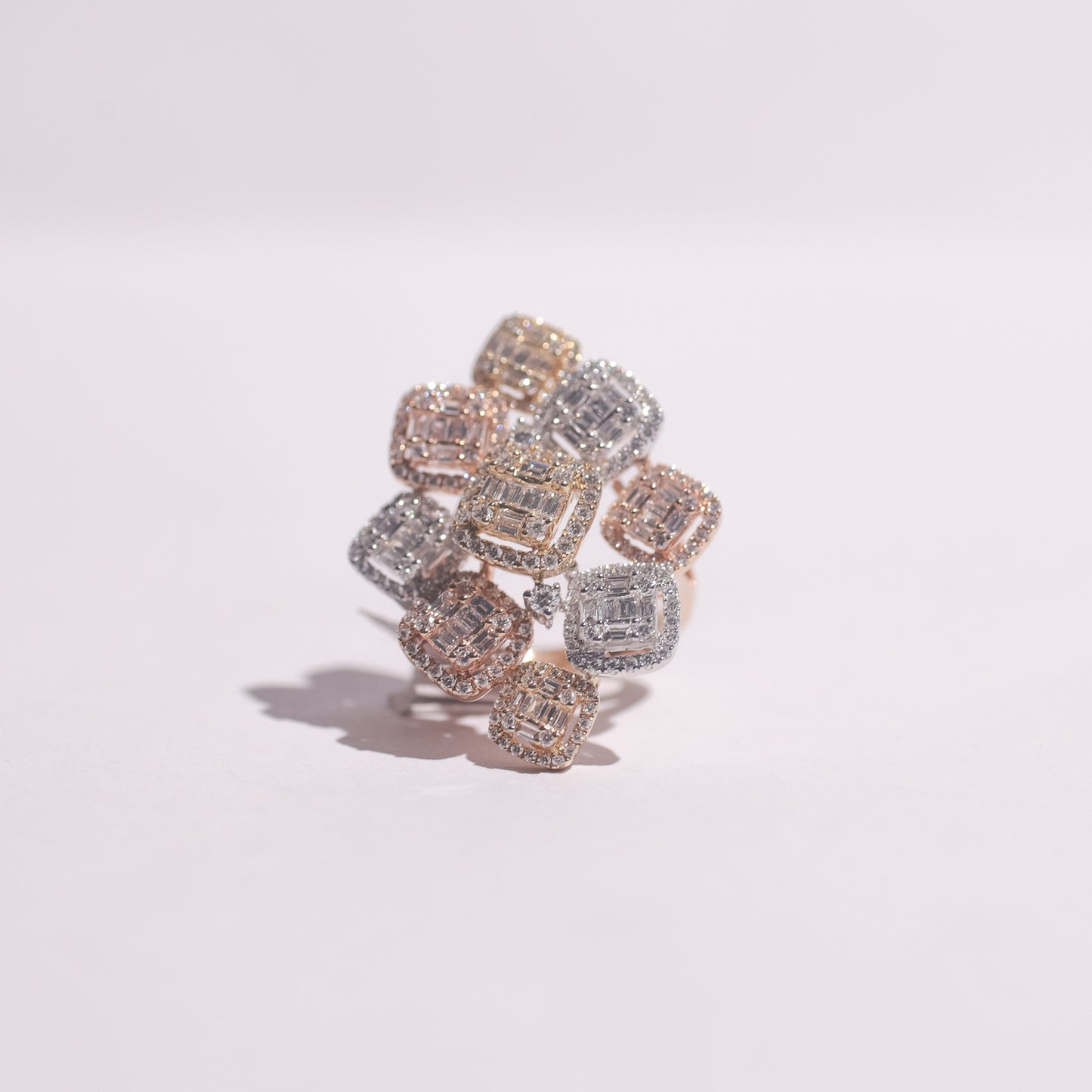 Gigi Three Toned Diamond Ring