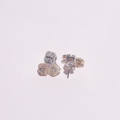 Gigi Three Toned Diamond Earring