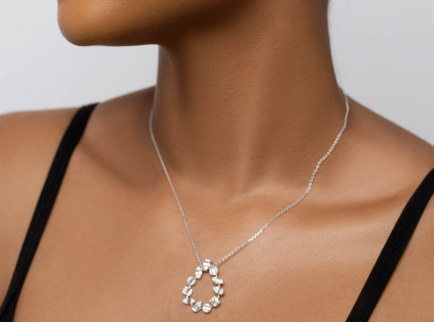 Ava Multishape Diamond Necklace